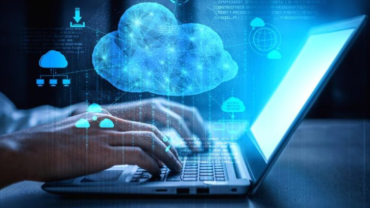 small business using cloud technology for storage and applications