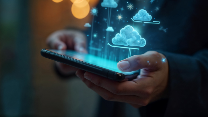 business using cloud technology for remote work and digital transformation